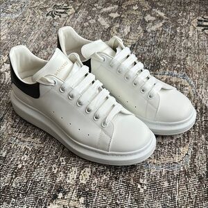 Alexander McQueen White and Black Men's Sneakers
